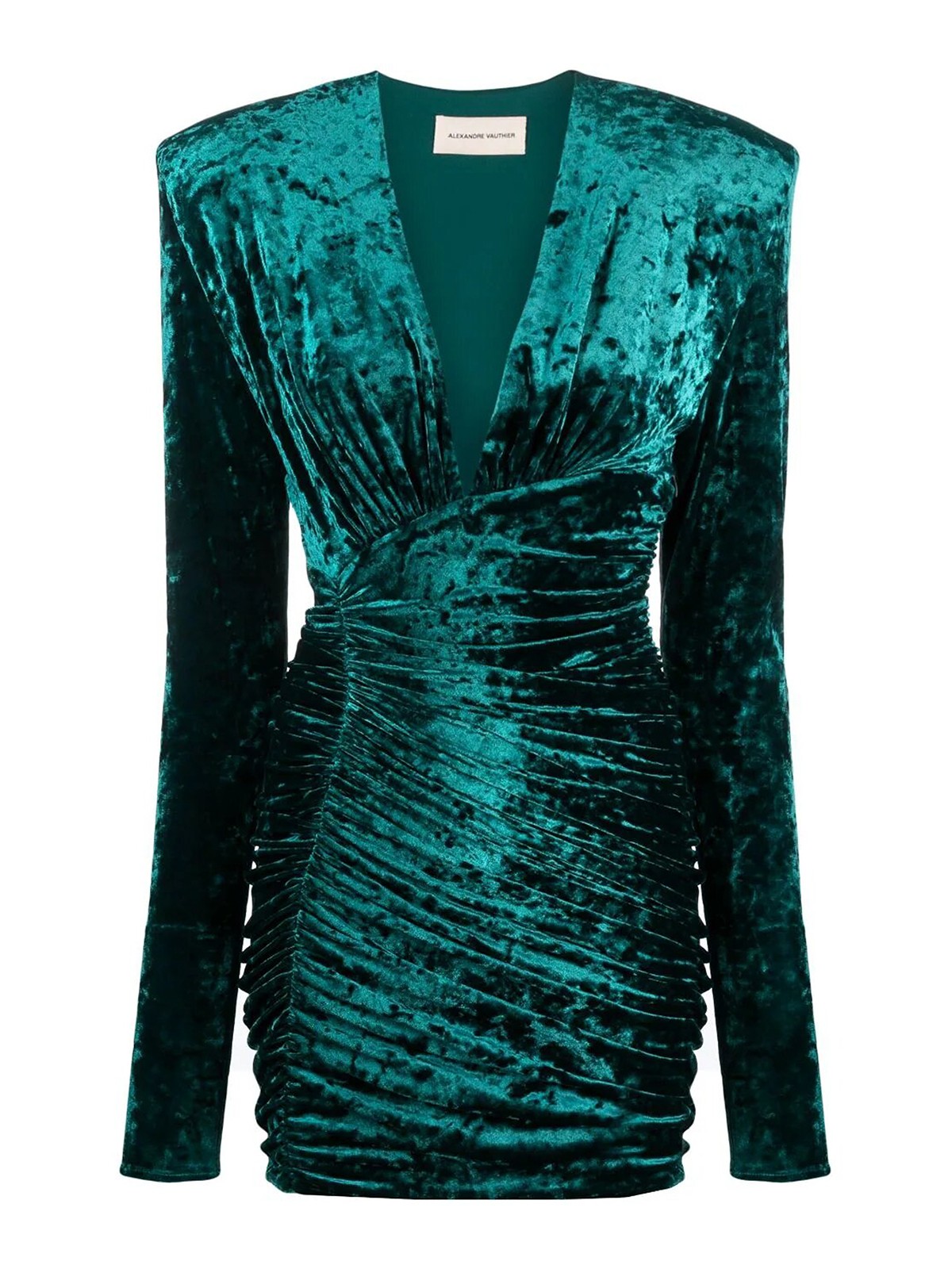 Alexandre Vauthier Velvet dress - Green|233DR1609CYPRESSGREEN