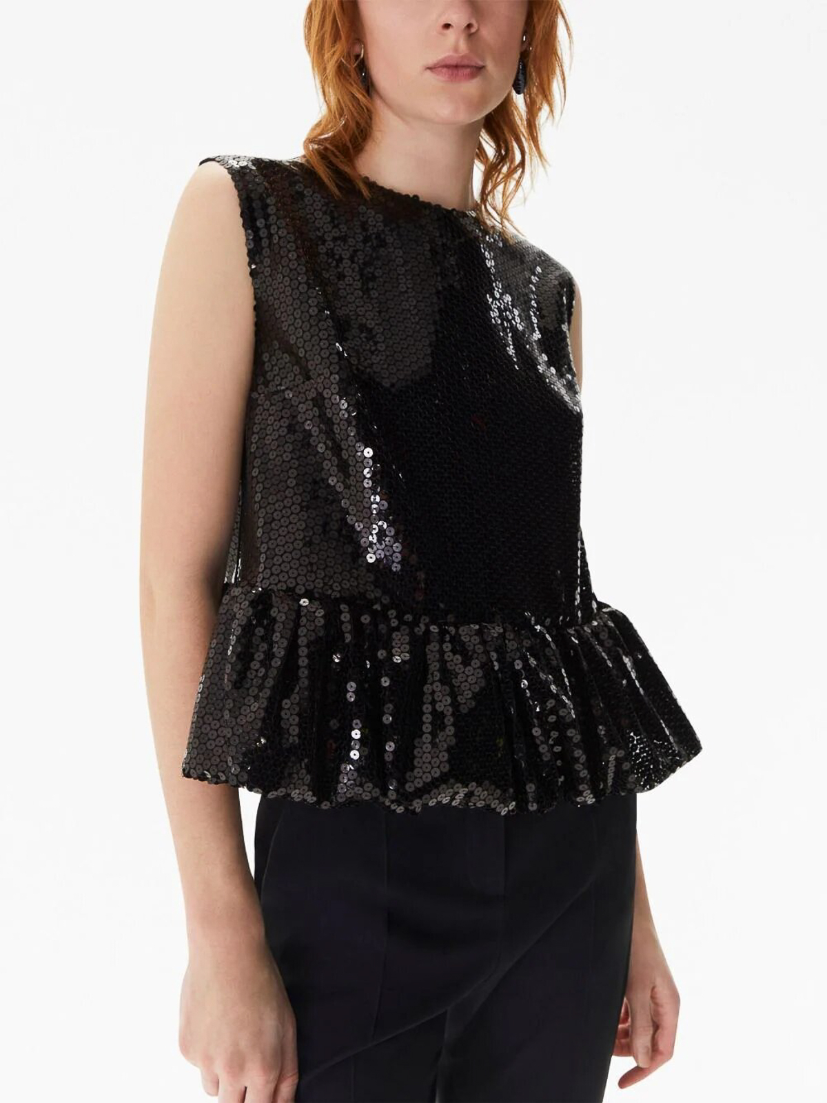 Nina Ricci トップ/タンクトップ - 黒|23ACTO011PL0437U9000