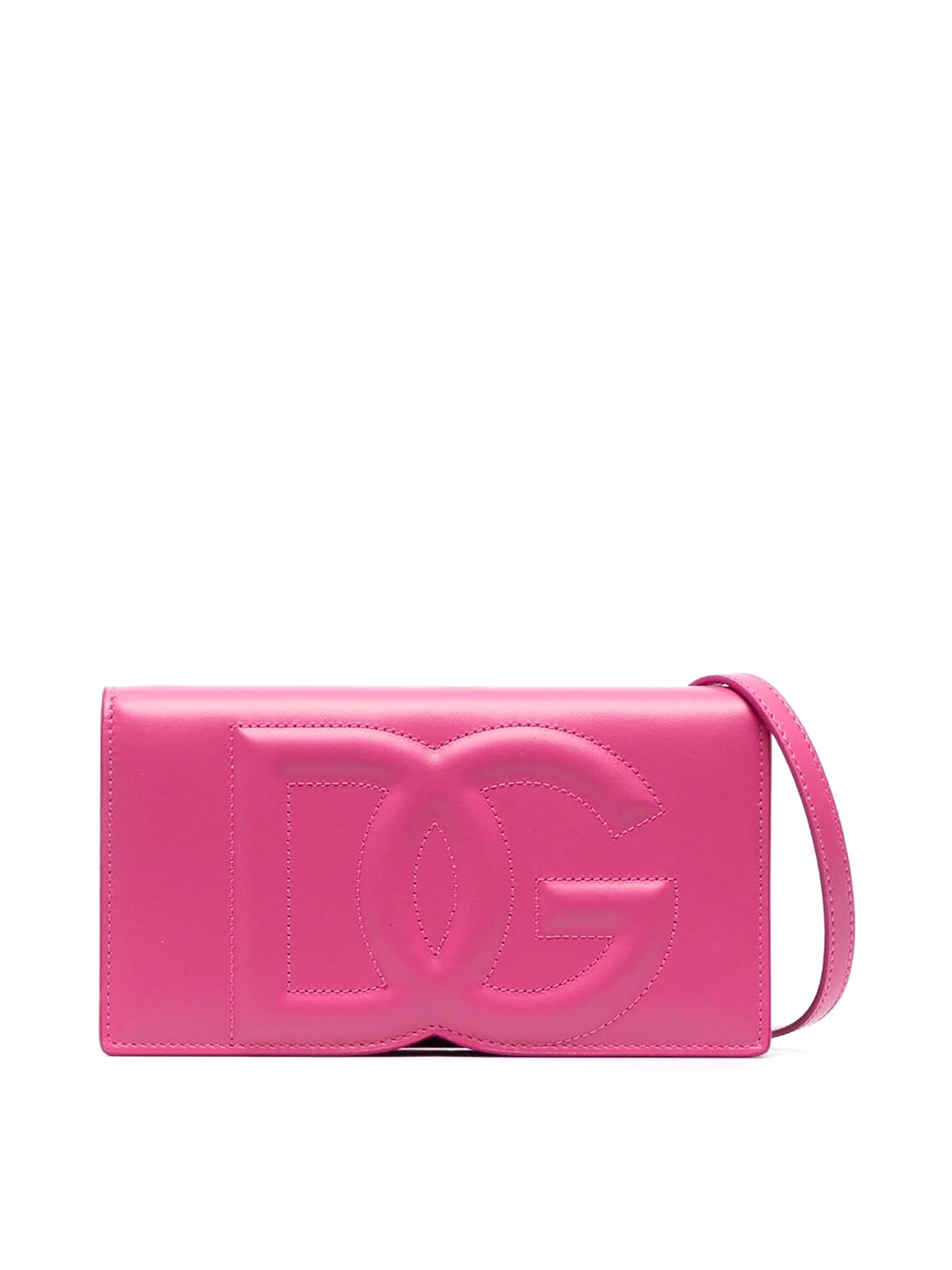Dolce & Gabbana Phone Bag Dg Logo In Nude & Neutrals