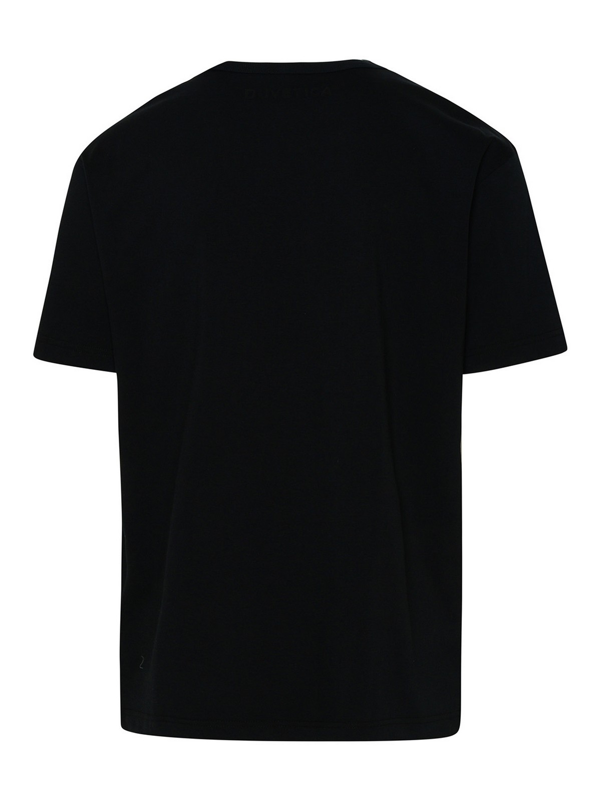 Duvetica Vignola t-shirt in black cotton - Men|VURT21333K0001BKS