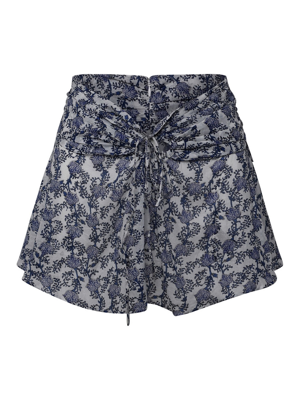 Le Temps des Cerises Short mosta en jeans bleu à fermeture asymétrique