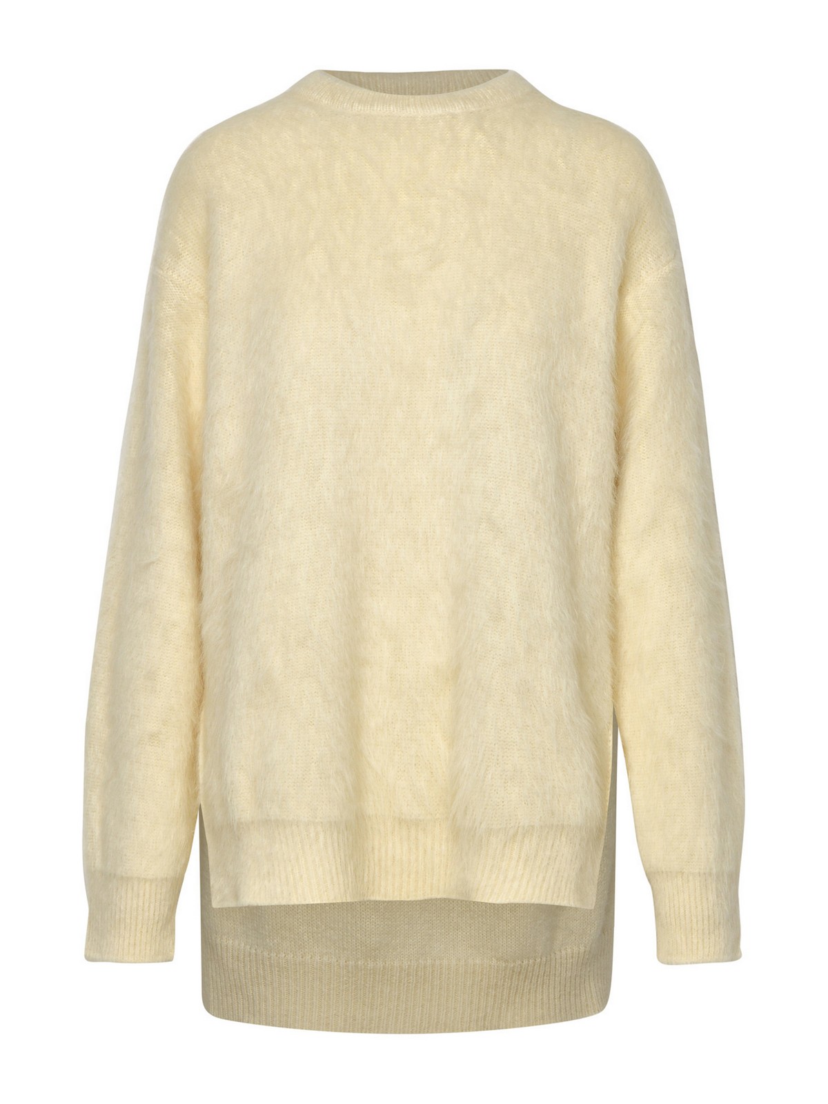 Shop Jil Sander Ivory Alpaca Blend Sweater In White