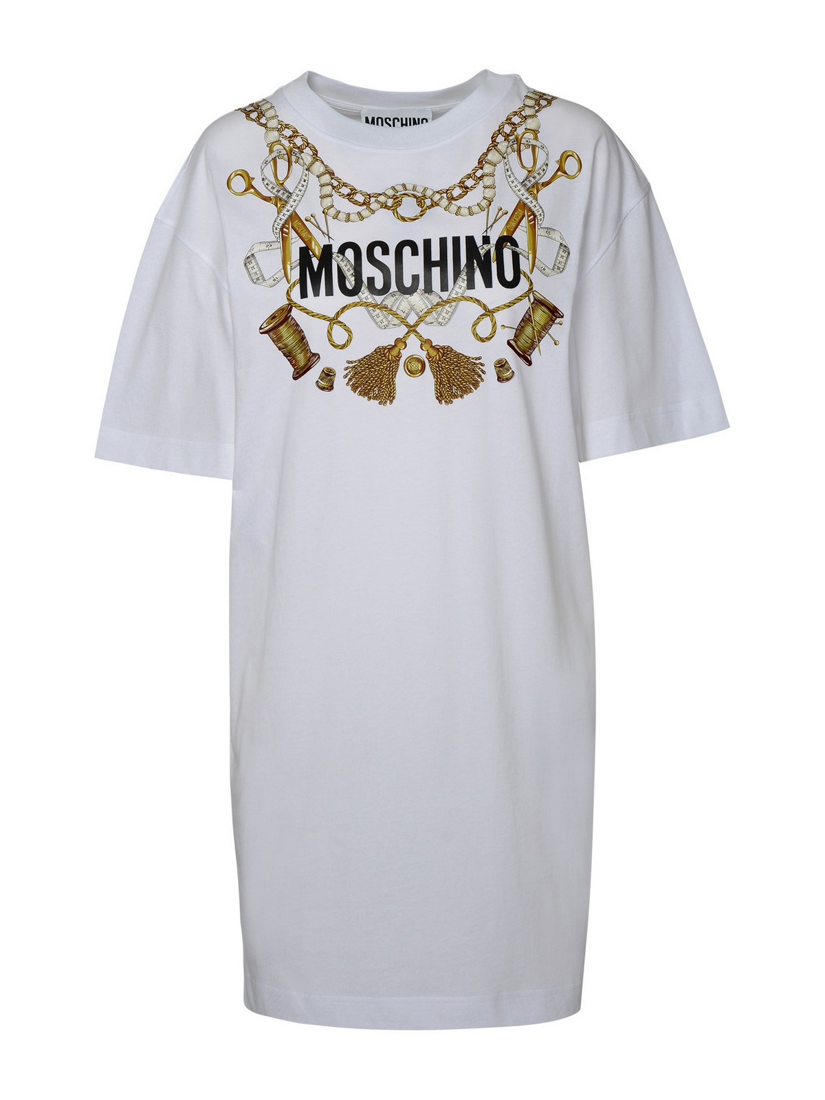 Moschino White Cotton Dress