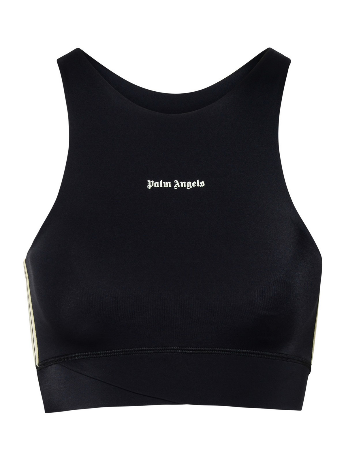 Palm Angels Top Training In Nylon Nero In Black