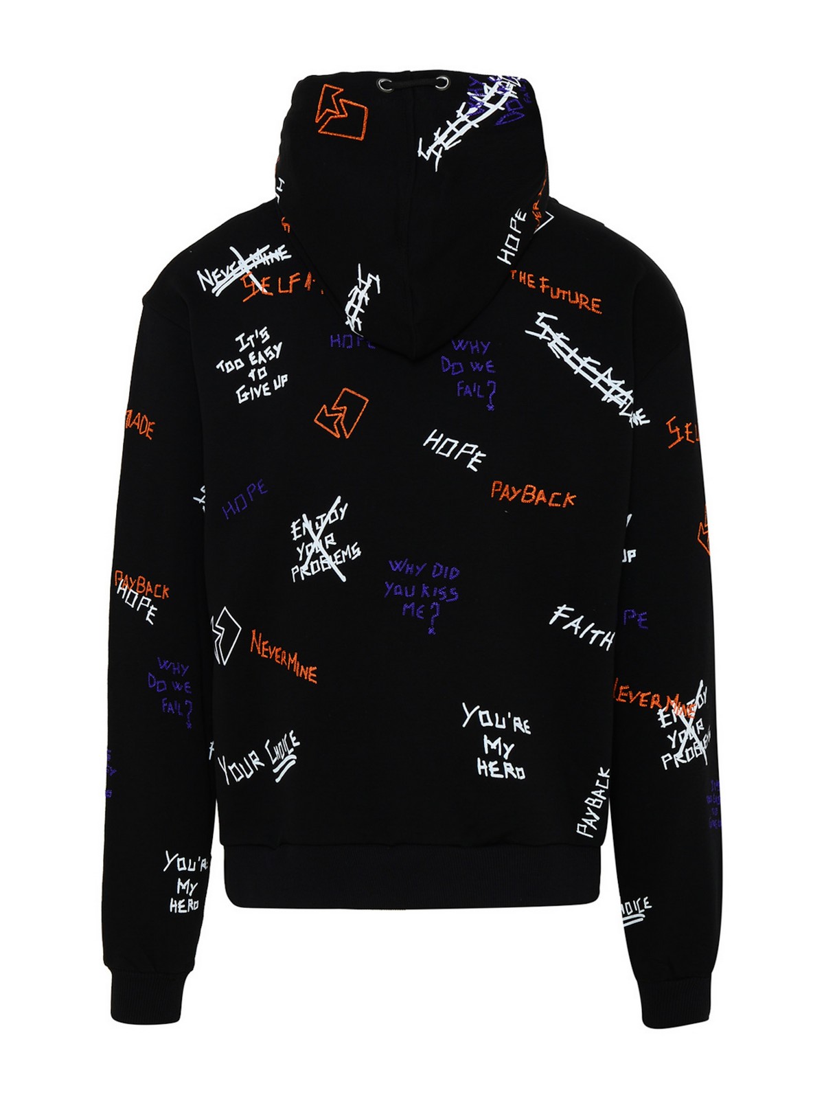 Self Made By Gianfranco Villegas Black cotton blend manifesto 