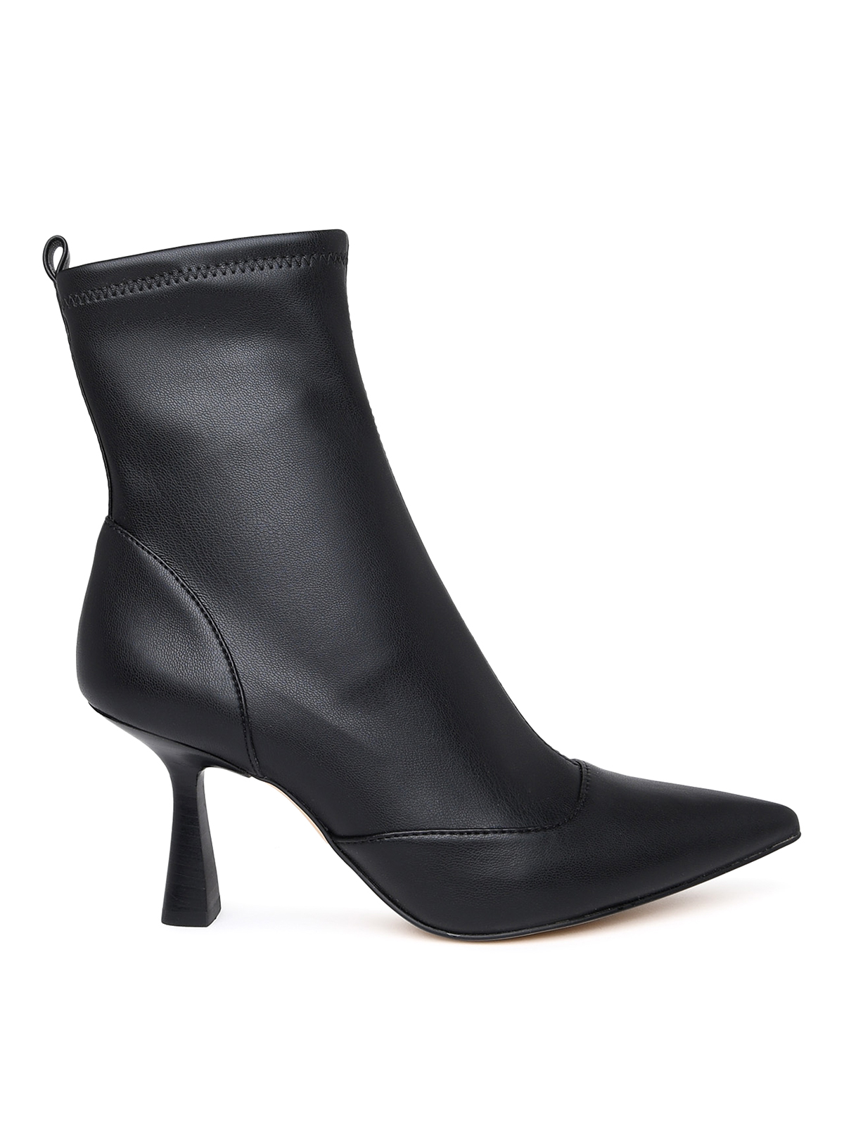 Shop Michael Kors Clara Ankle Boot In Black Leather