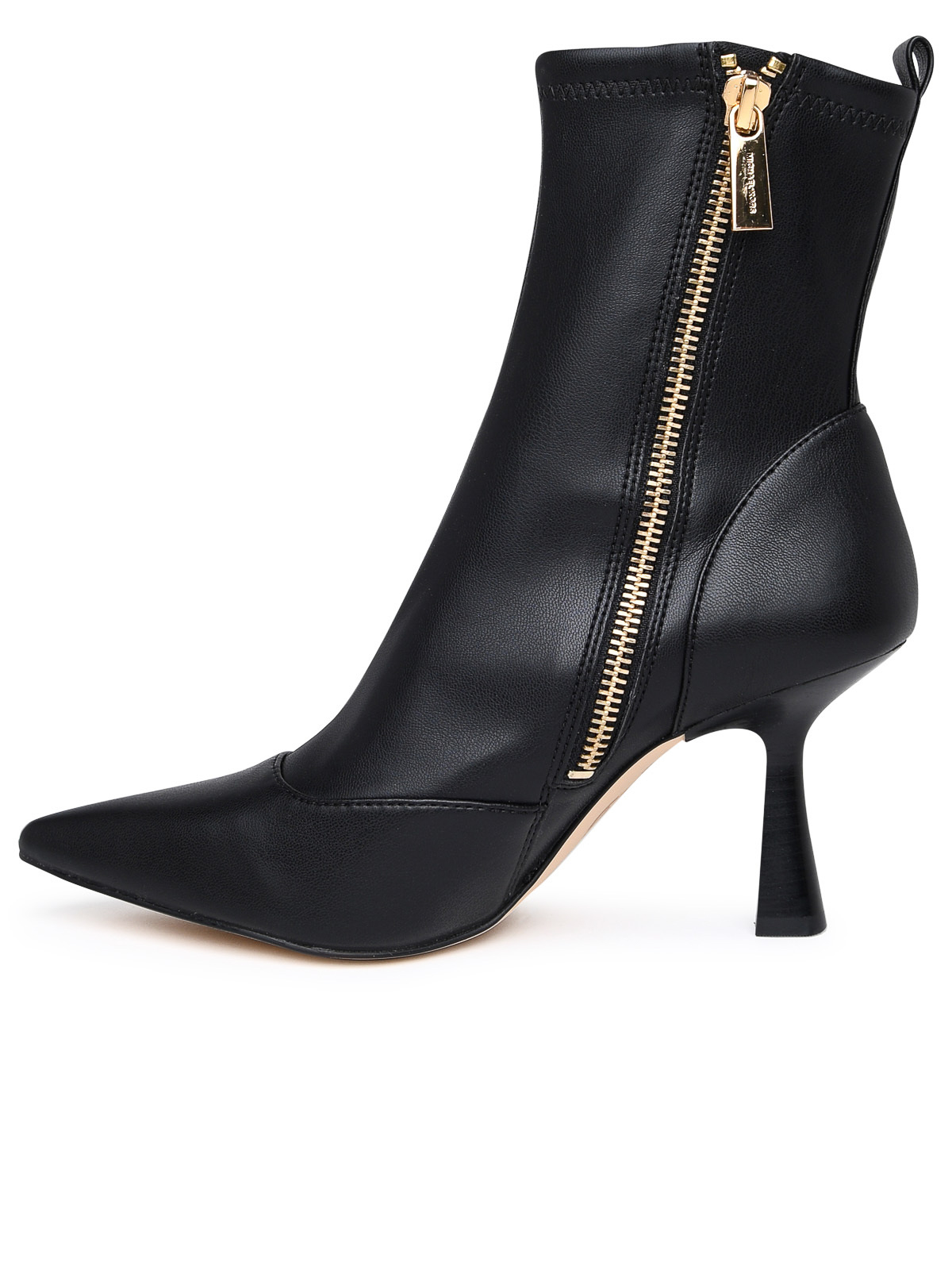 Shop Michael Kors Clara Ankle Boot In Black Leather
