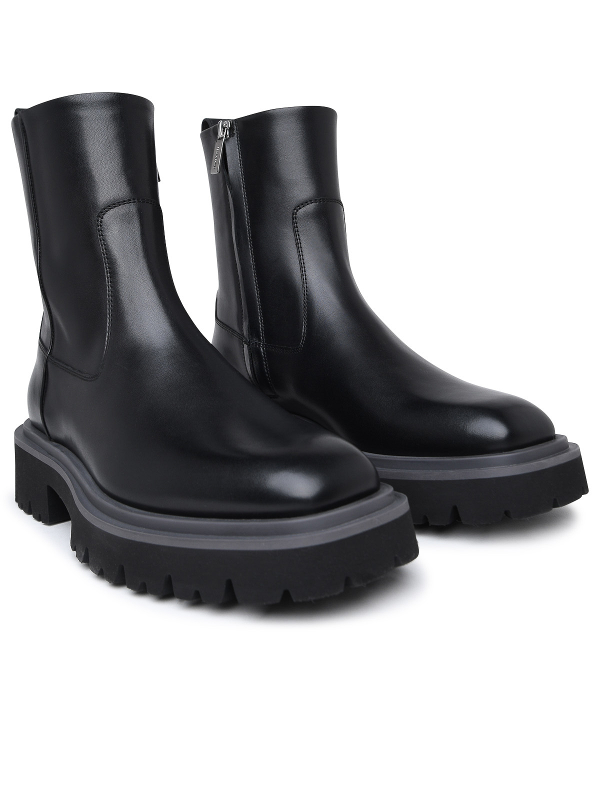 Salvatore Ferragamo Black Calfskin Ankle Boots