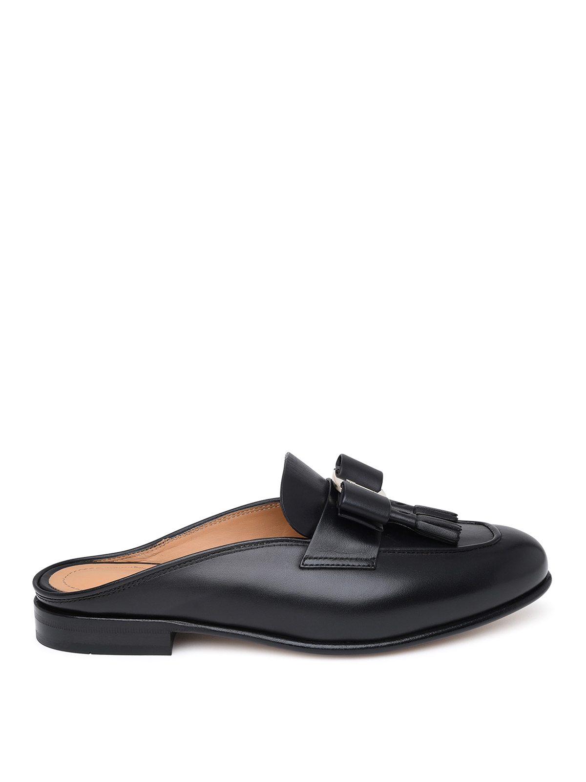Ferragamo Black leather mules - Black - Women|01E2510758462003