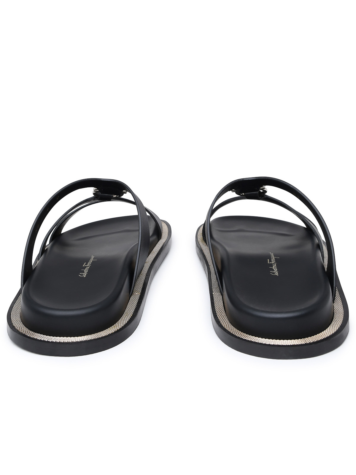 Ferragamo Mikela slipper in black leather | 01E3840759952005