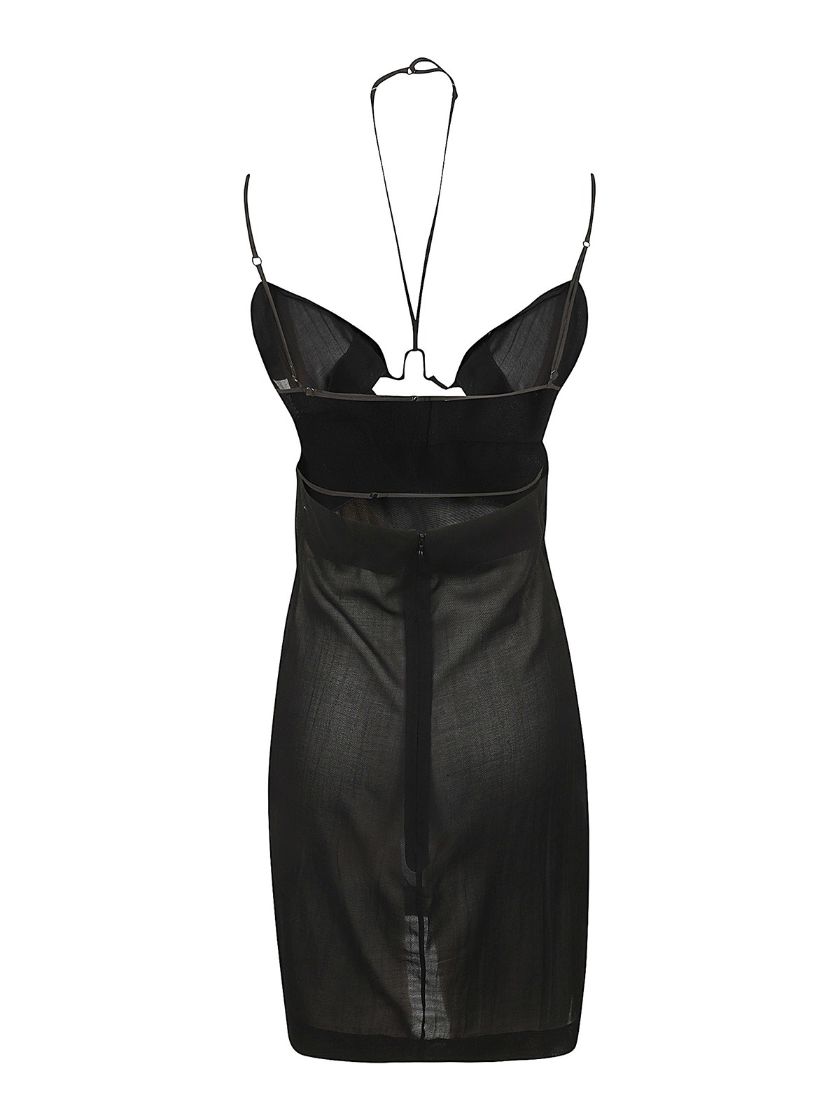 Shop Nensi Dojaka U Wire Mini Dress In Black