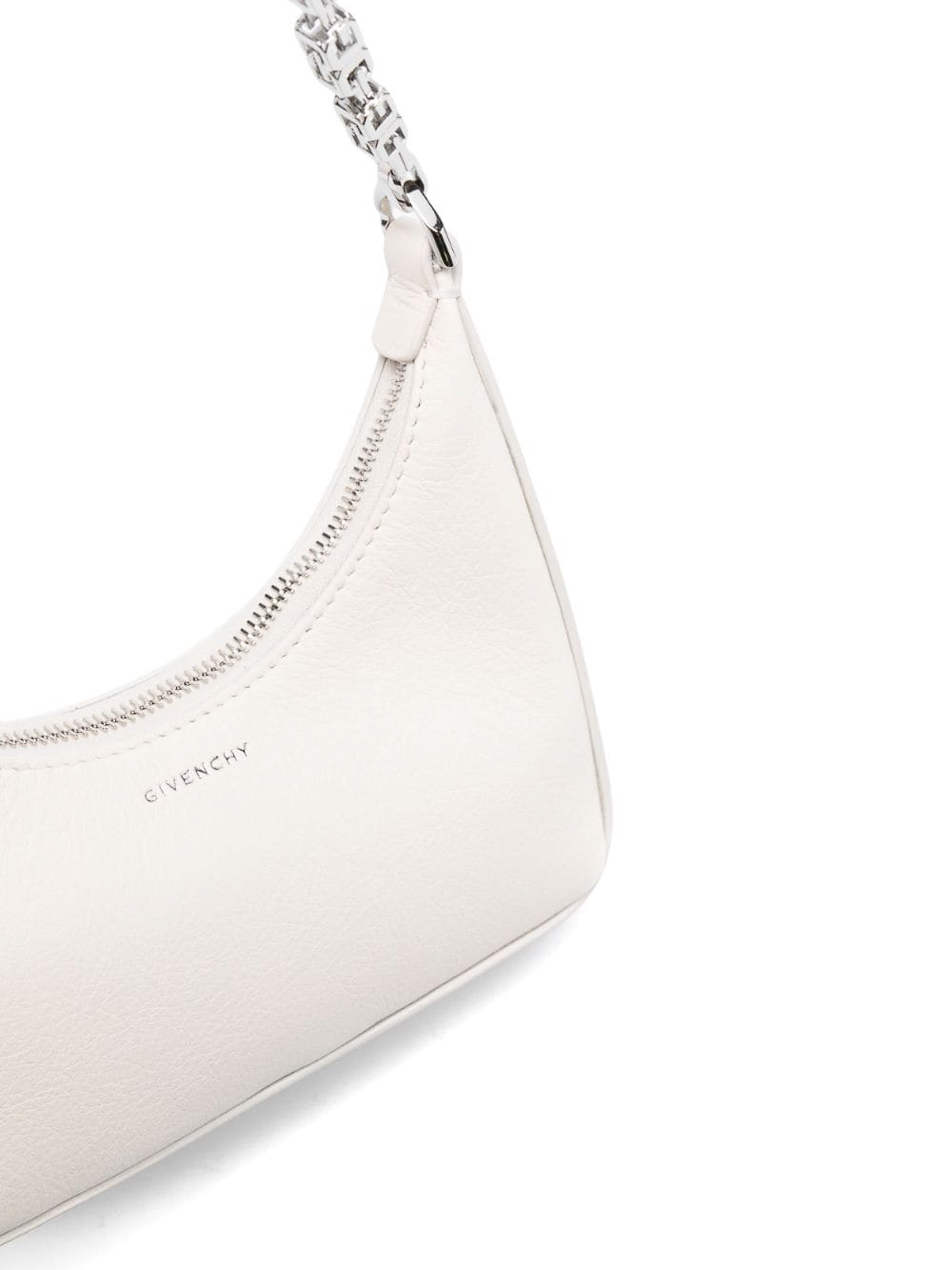 Shop Givenchy Mini Moon Cutout Leather Hobo Bag