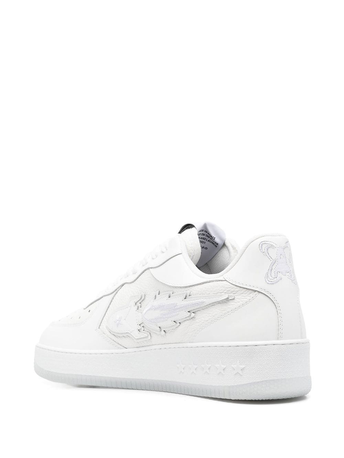 Shop Enterprise Japan Leather Sneakers In White
