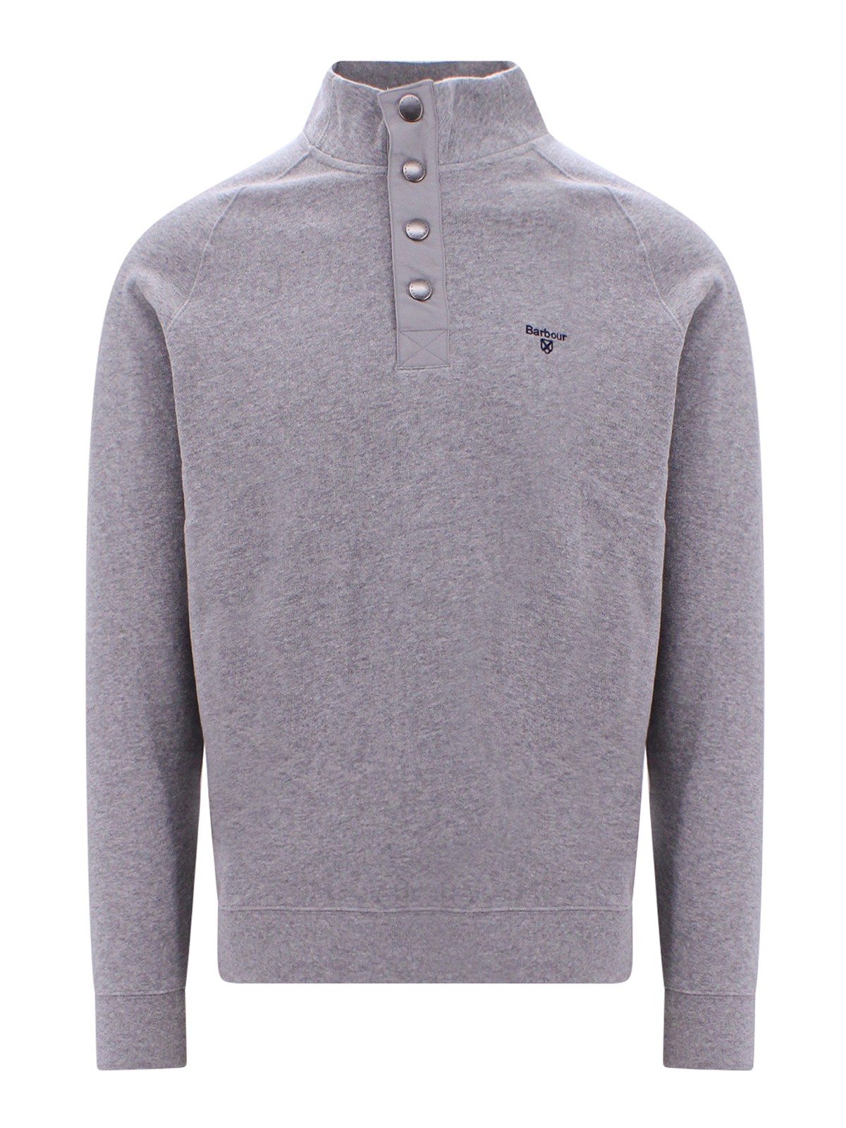 Sweatshirts u0026 Sweaters Barbour - Cotton sweatshirt with embroidered logo -  MOL0260GY52