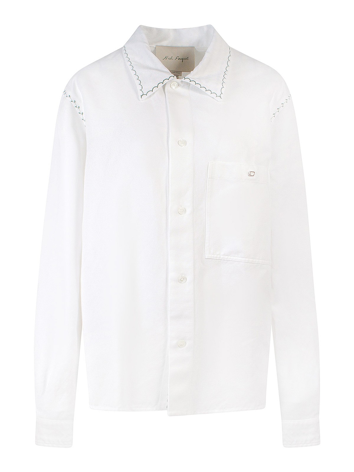 Shop Nick Fouquet Linen And Cotton Shirt In White