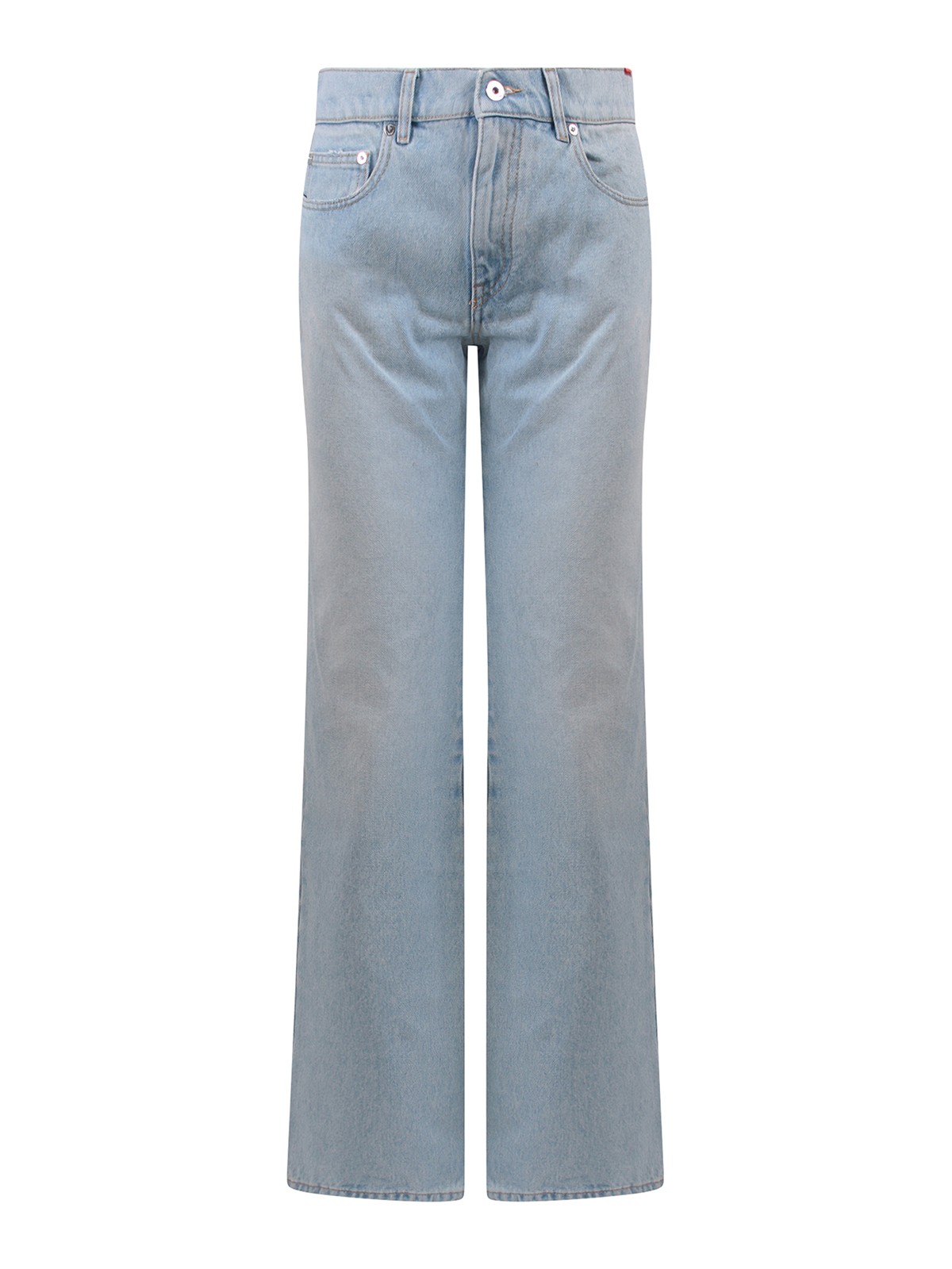 Off-white Flared Five Pockets Baggy Jeans In Blue