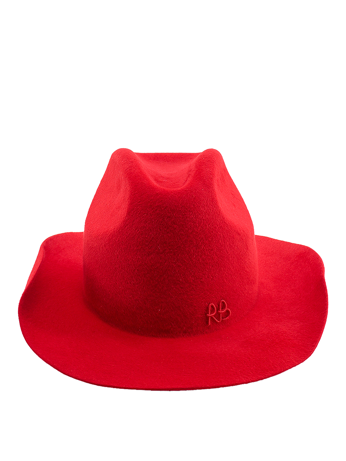 Ruslan Baginskiy Felt Hat With Logo In Red