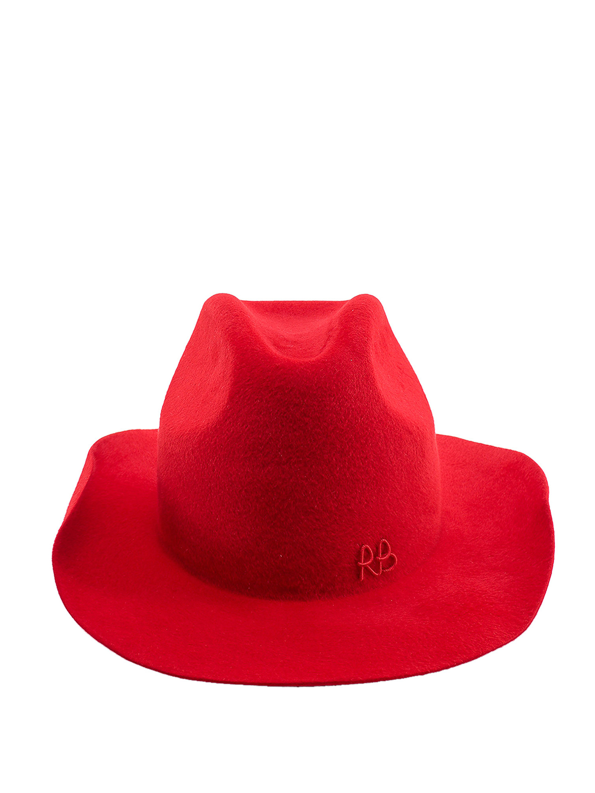 Shop Ruslan Baginskiy Felt Hat With Logo In Red