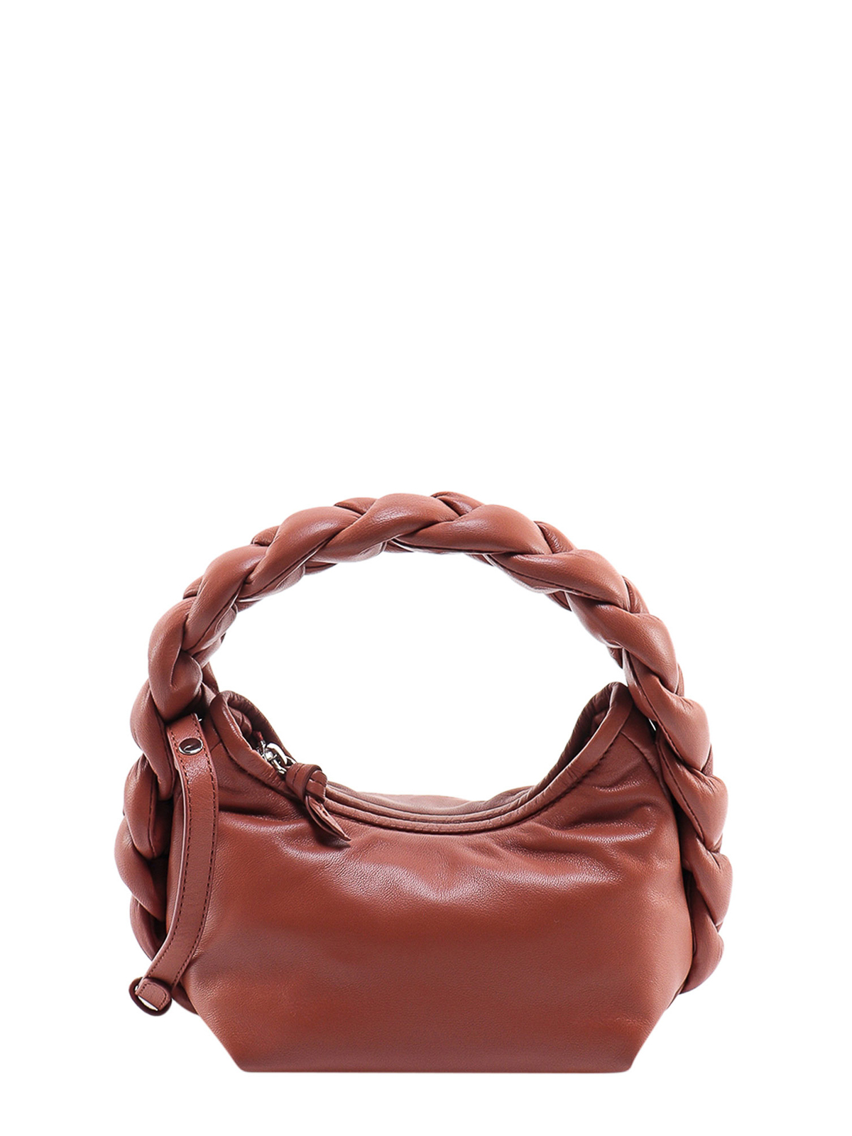 Shop Hereu Mini Leather Handbag In Brown