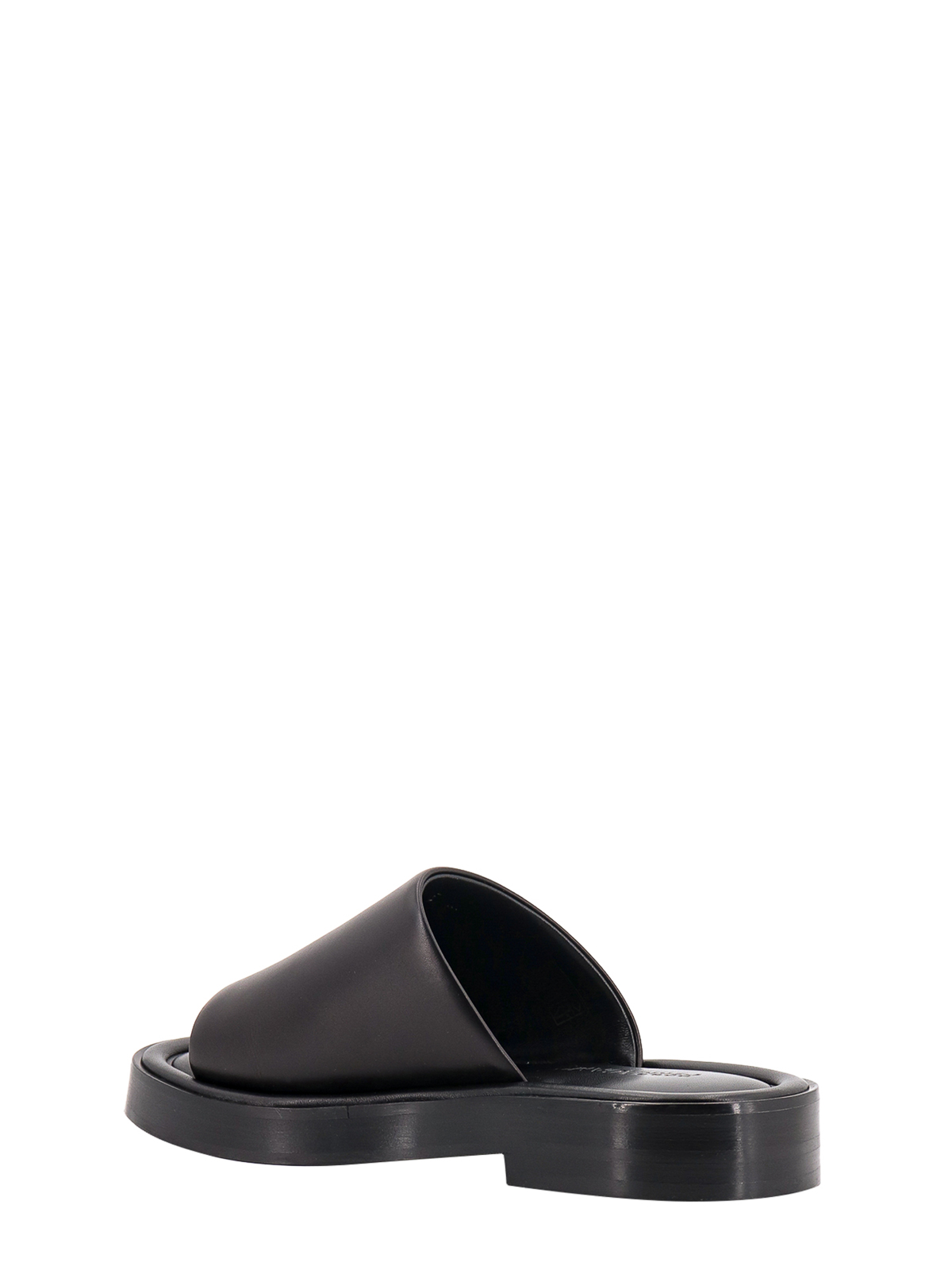 Shop Ferragamo Leather Sandals In Negro