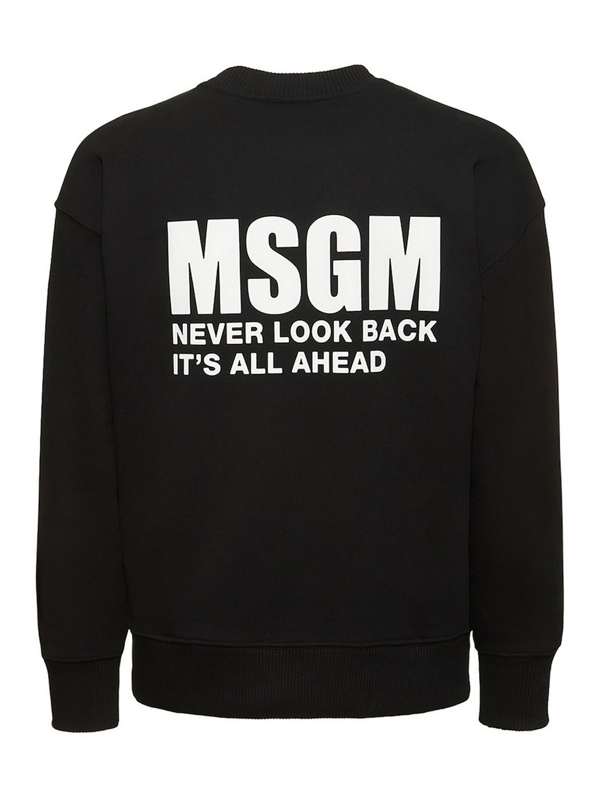 Shop Msgm Sudadera - Negro In Black