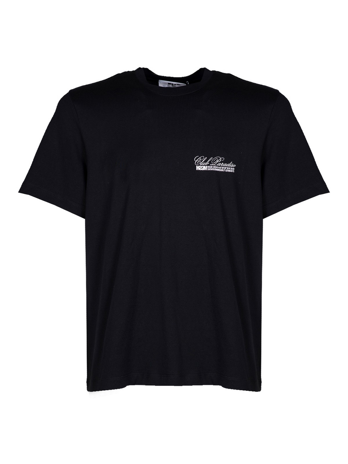 Msgm Club Paradiso T-shirt In Black