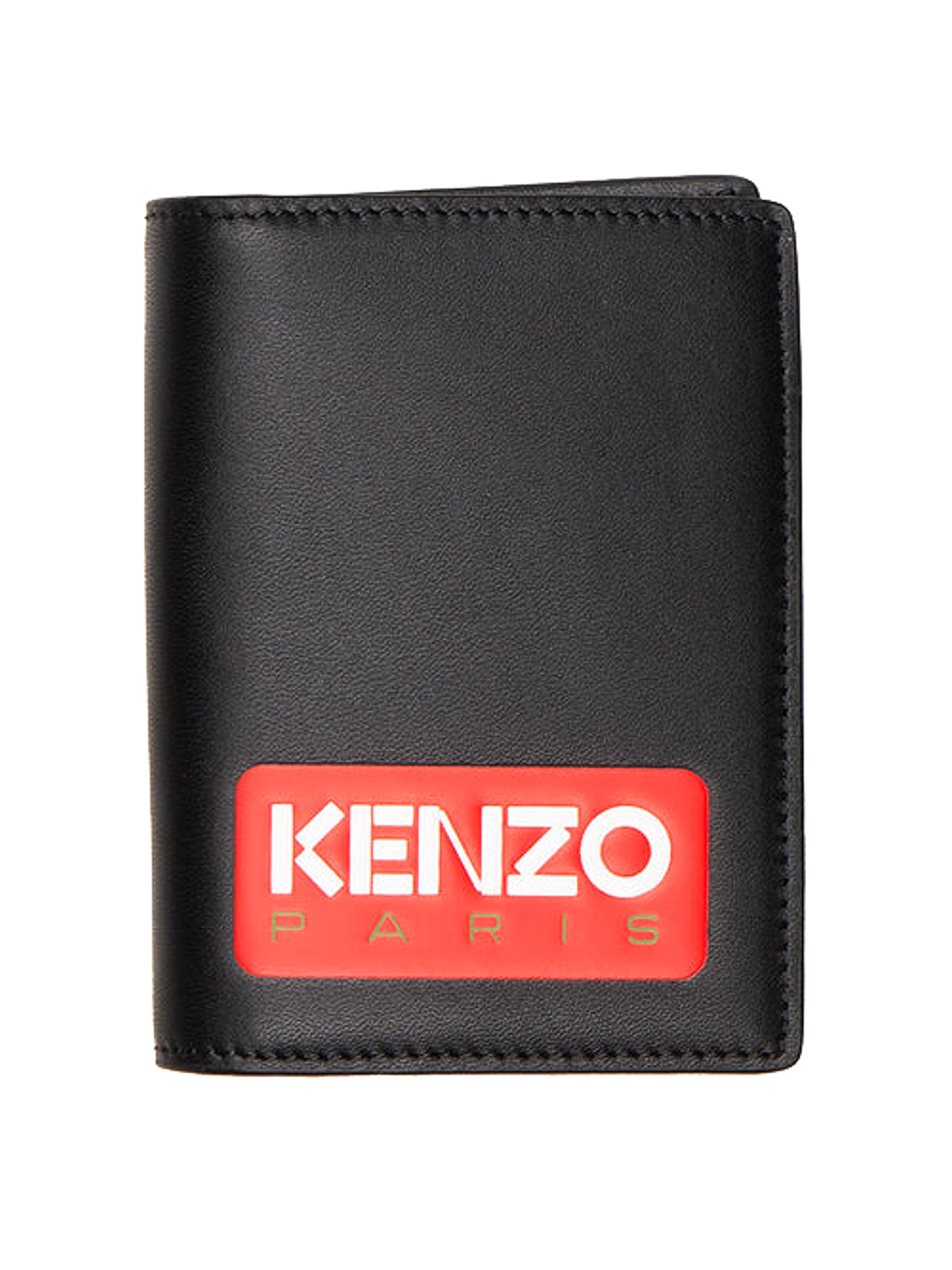 Shop Kenzo Emboss Vertical Wallet In Black