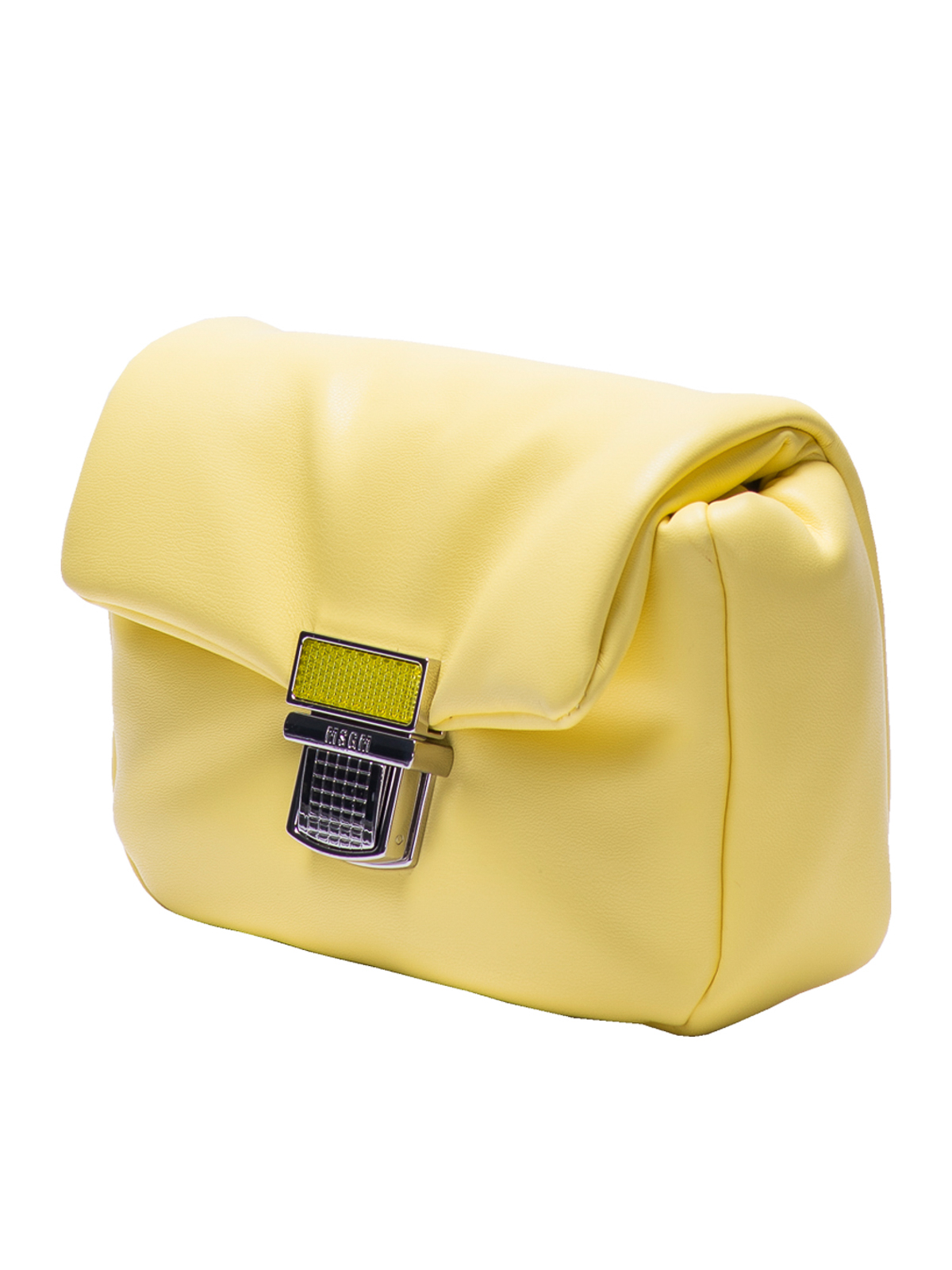 Shop Msgm Click Bag Cross Body In Yellow