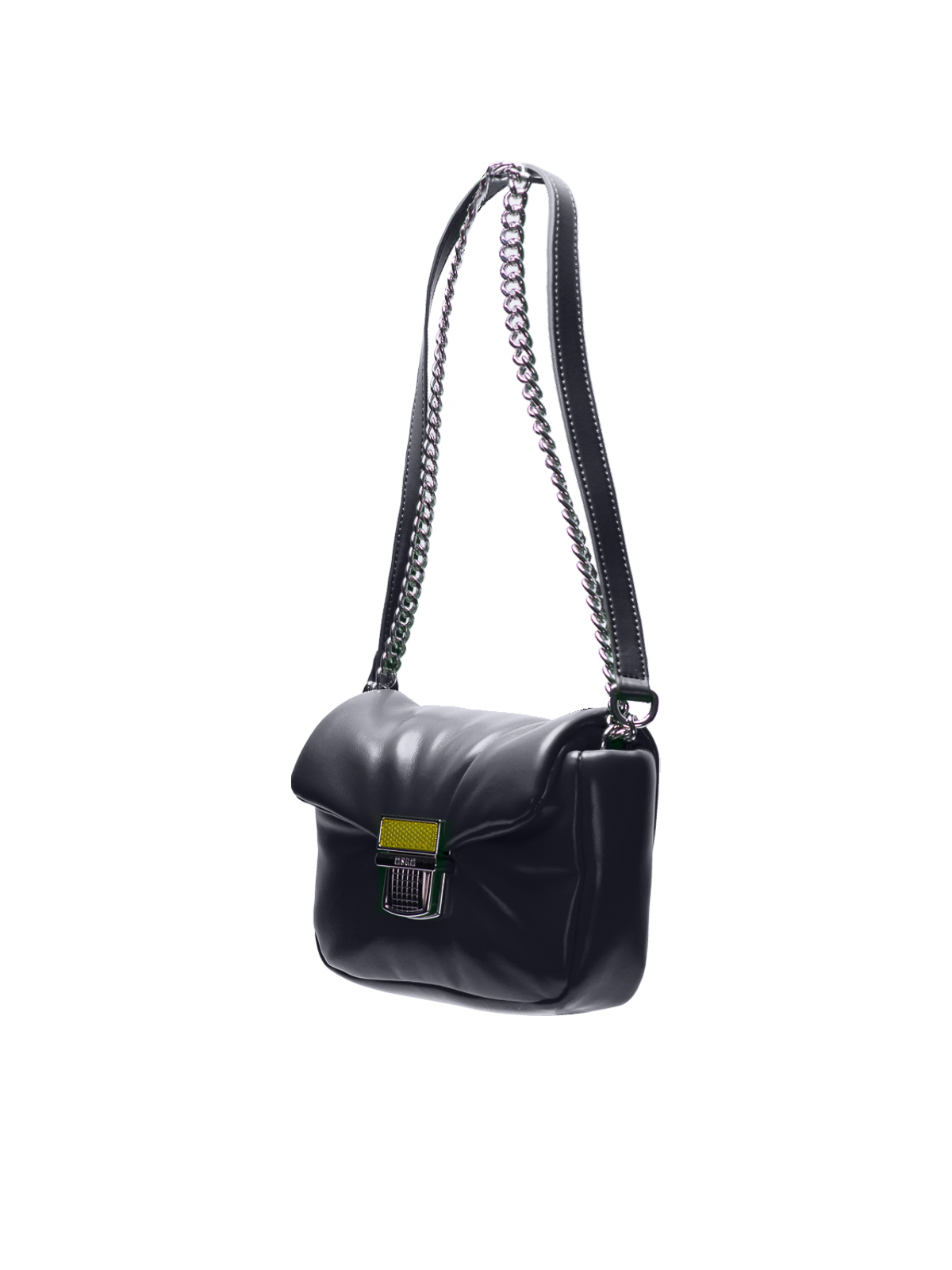Shop Msgm Click Bag Cross Body In Black
