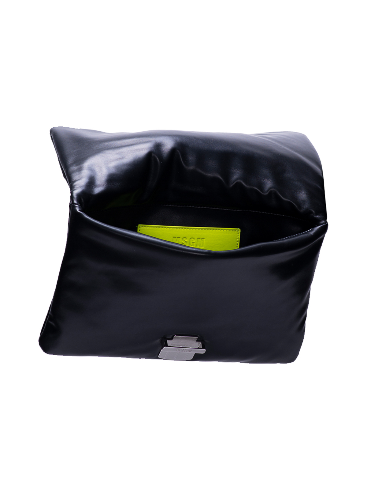 Shop Msgm Click Bag Clutch In Black