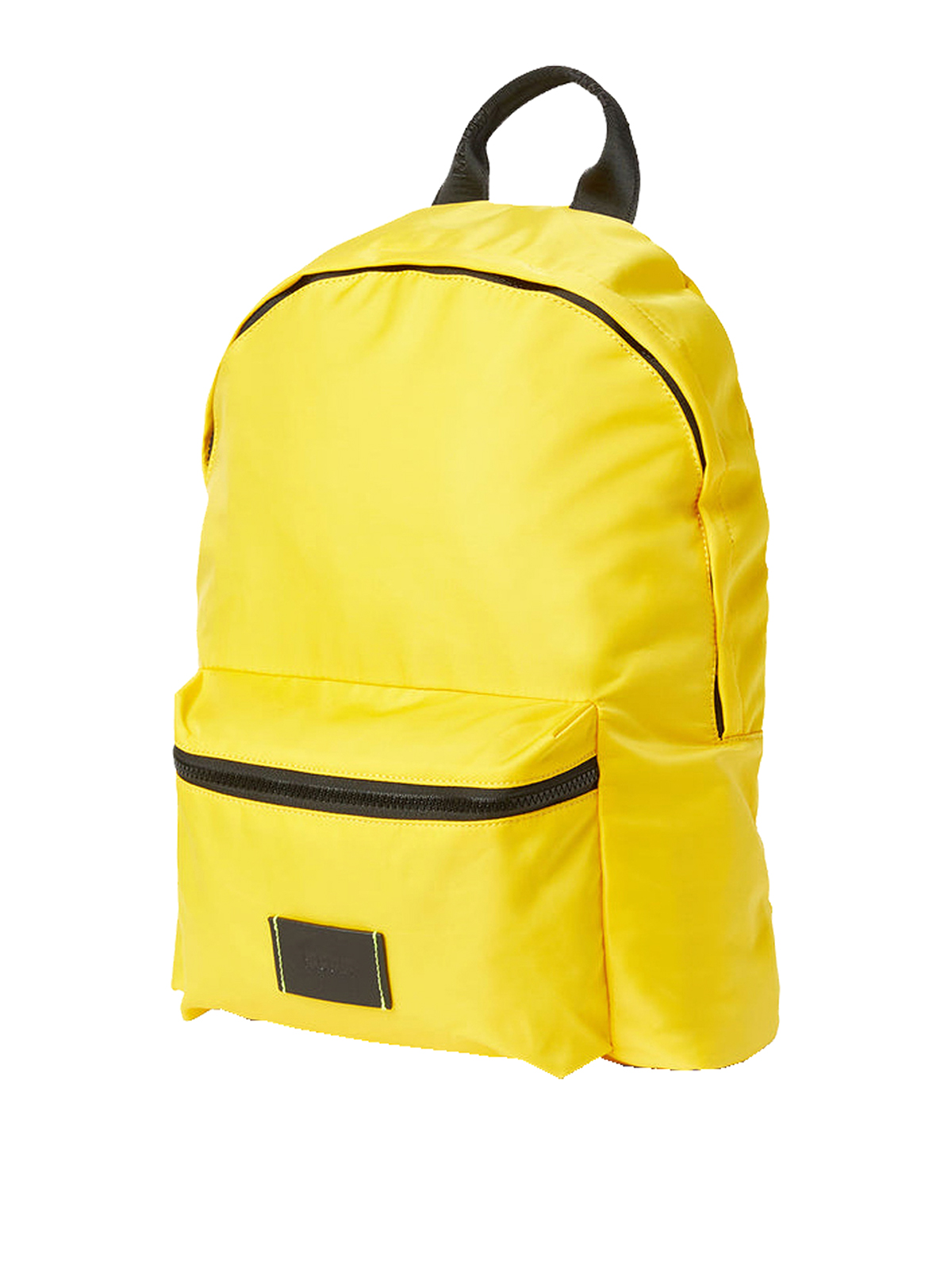 Shop Msgm Signature Backpack In Yellow