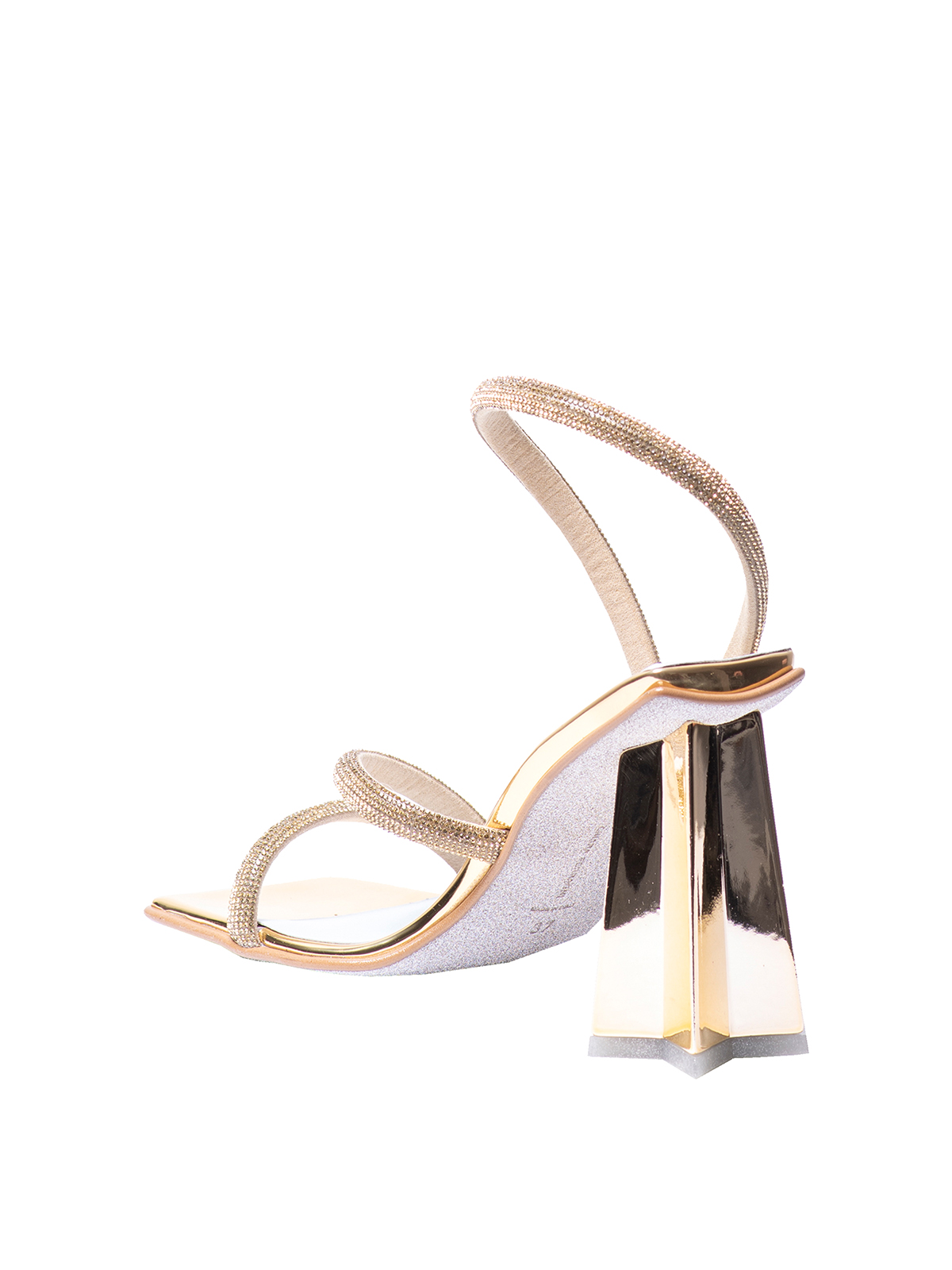 Shop Chiara Ferragni Star Sandals In Gold