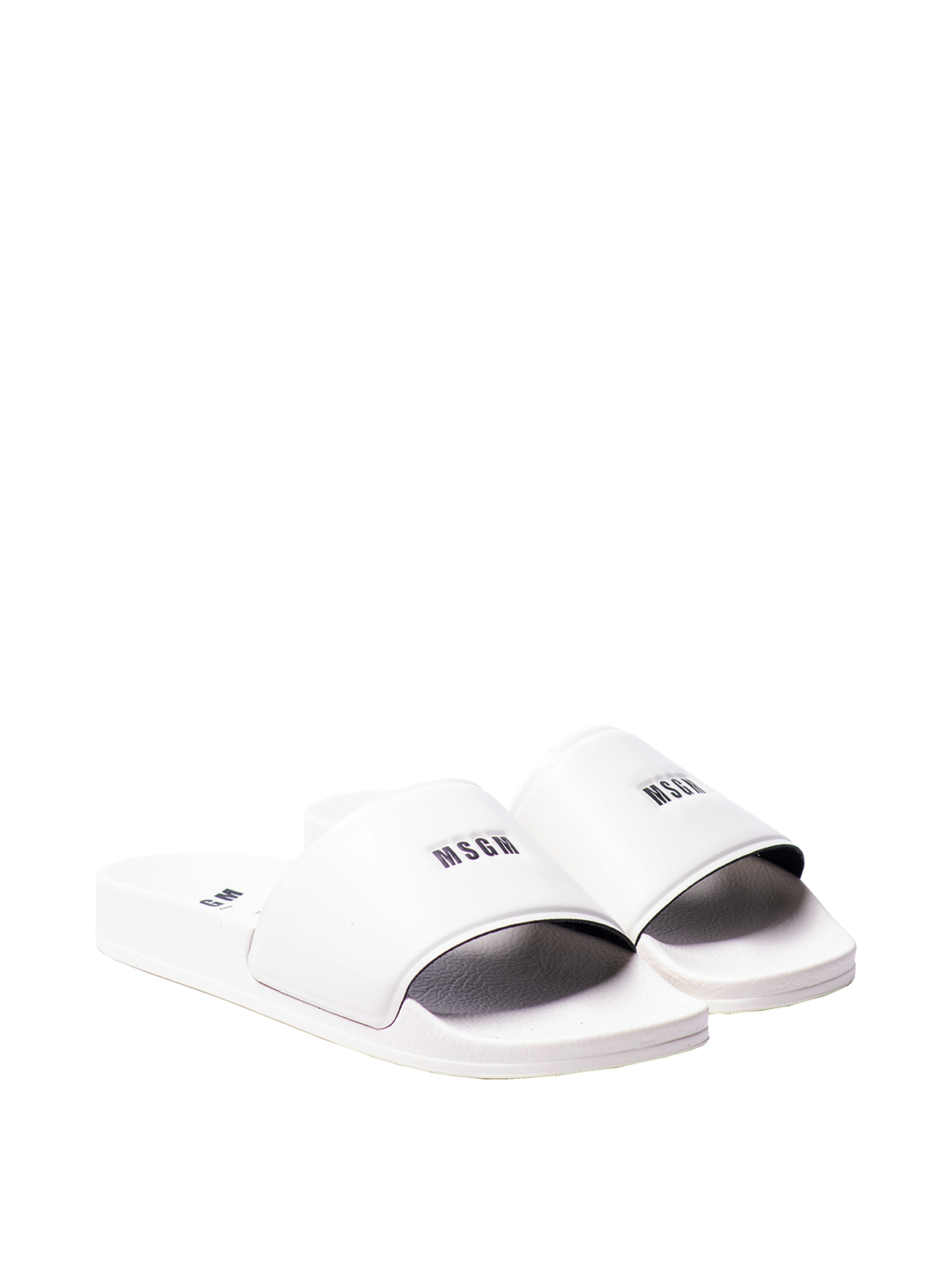 Shop Msgm Sliders In White