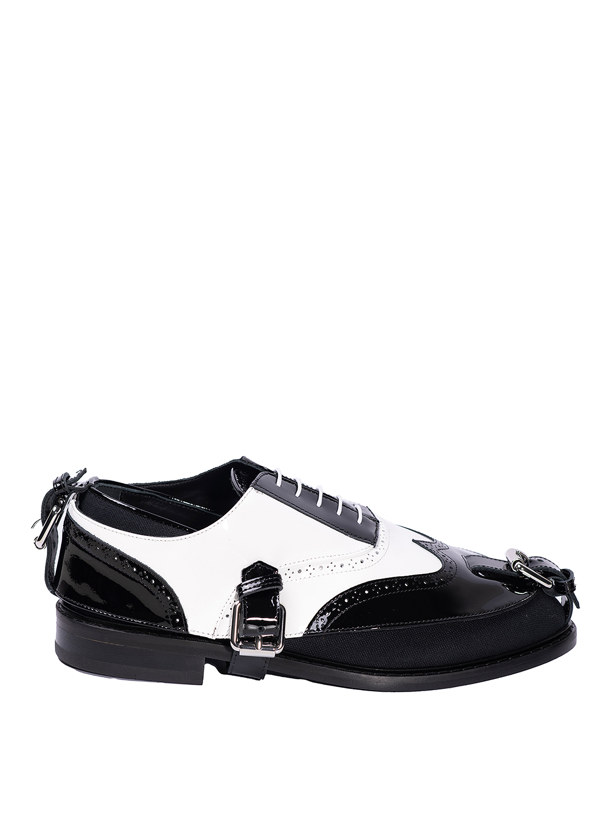 Moschino Spats Oxford Shoes In Negro