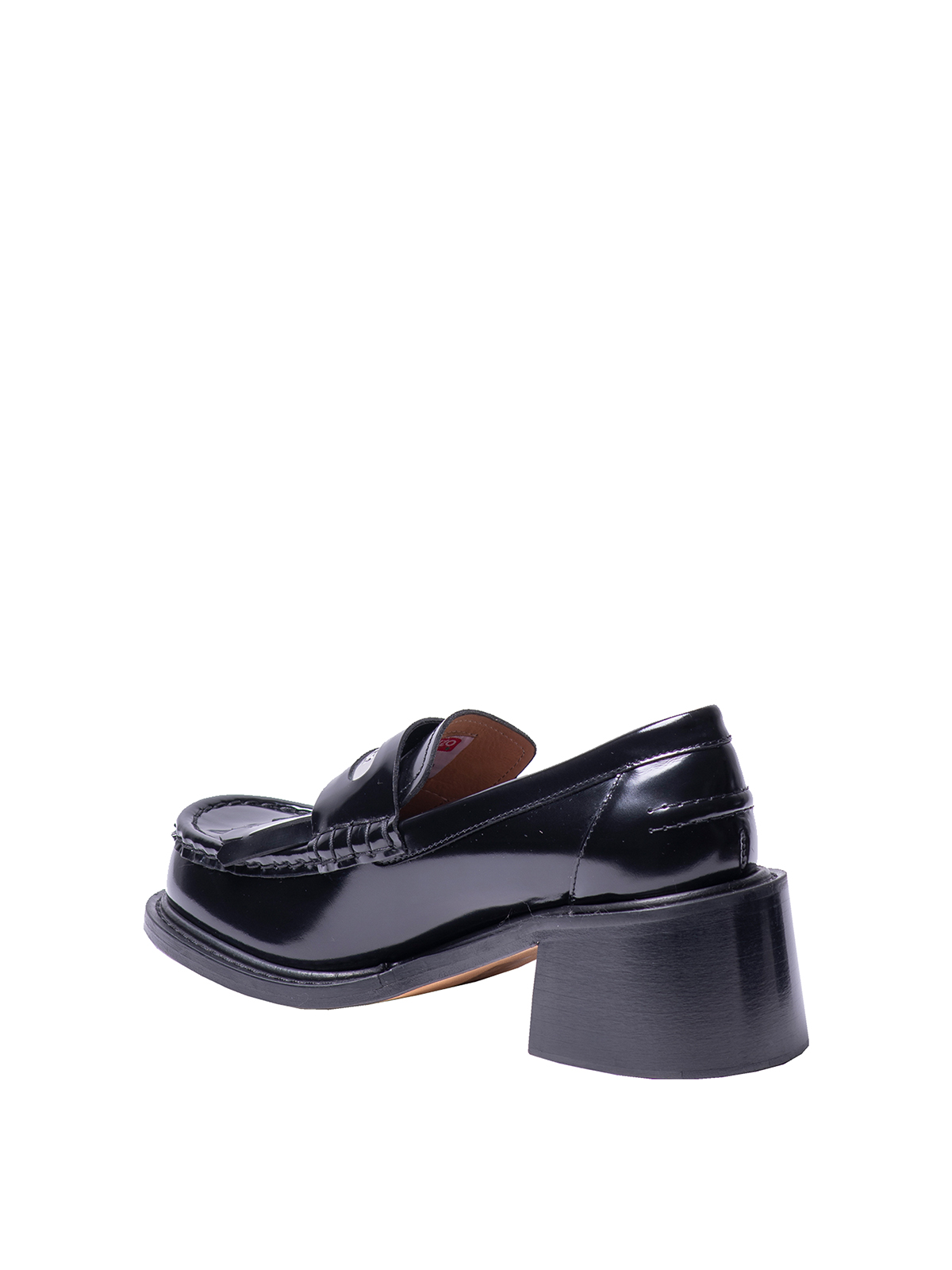 Shop Kenzo Smile Heeled Loafers In Black
