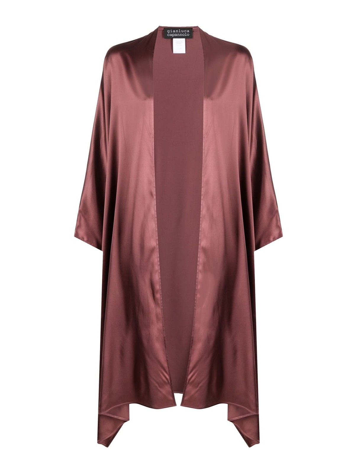 Shop Gianluca Capannolo Open Front Draped Cape In Pink