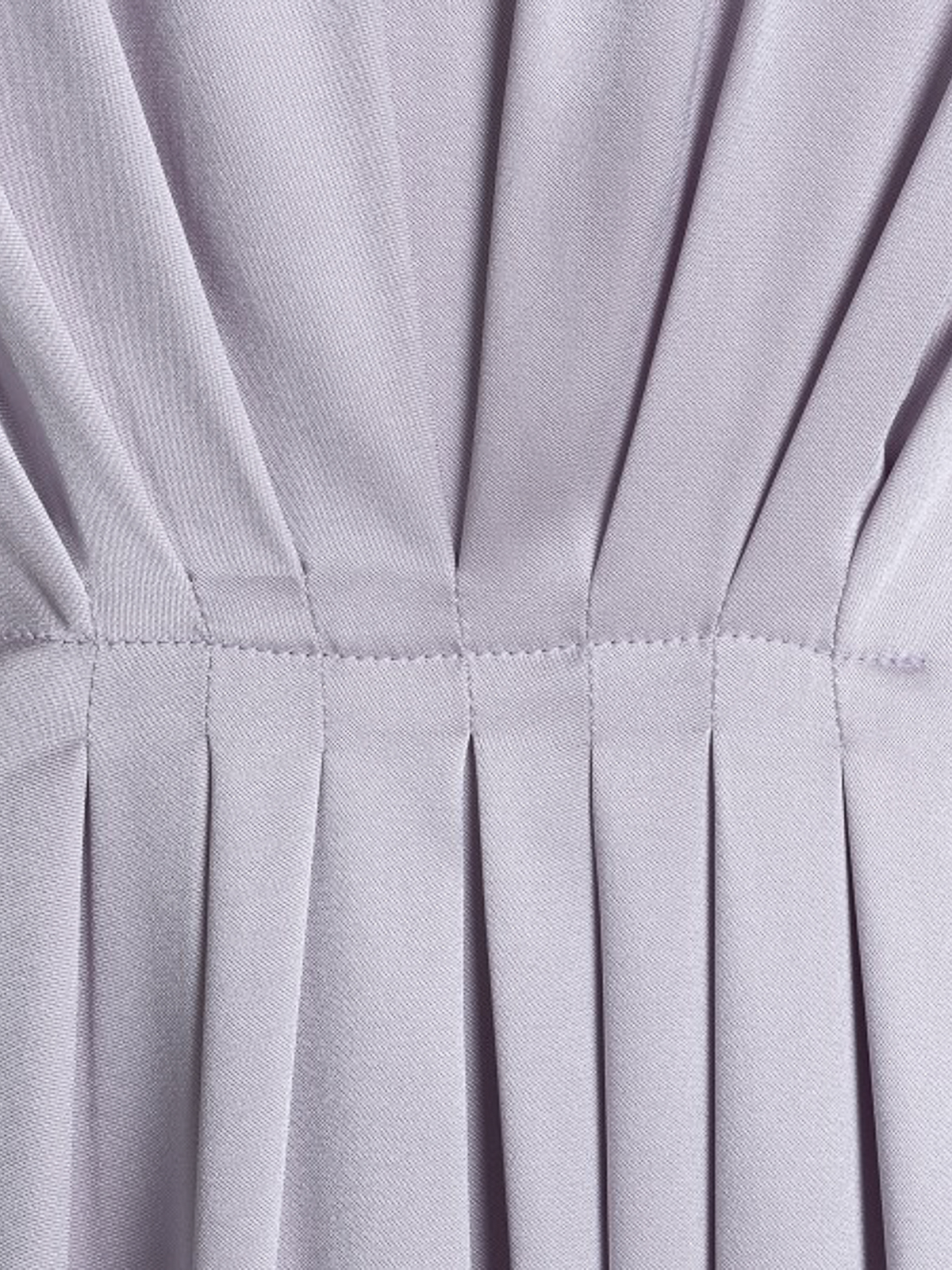 Shop Giorgio Armani Lilac Silk Pleated V-neck Dress In Metallic