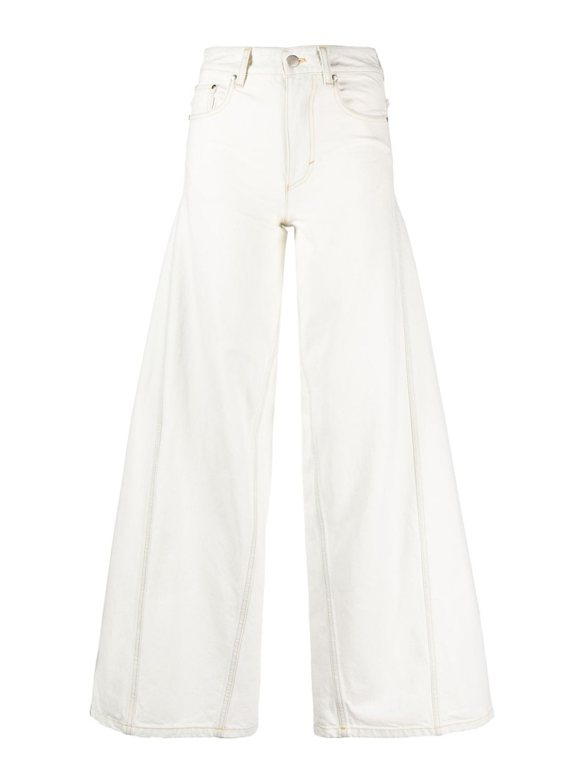 Moncler Bleached Denim Jeans In White