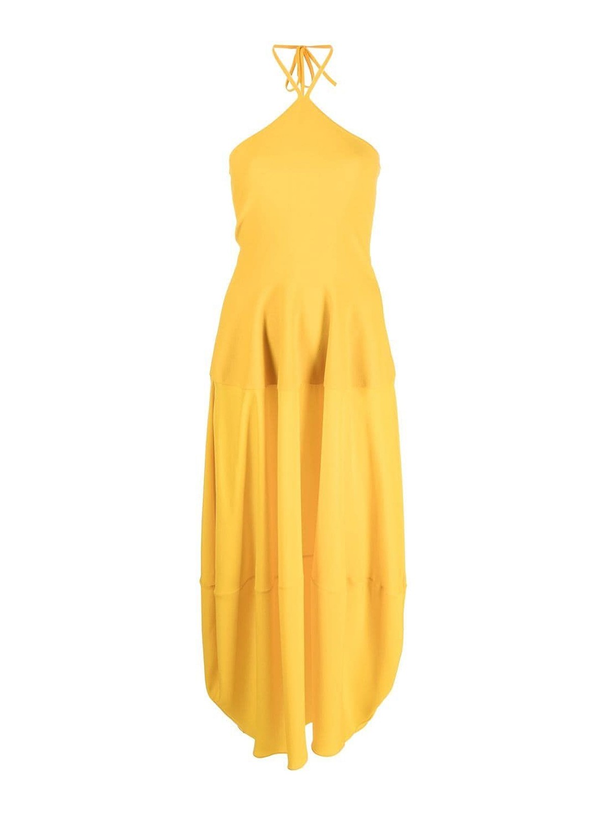 Stella Mccartney Midi Dress In Yellow