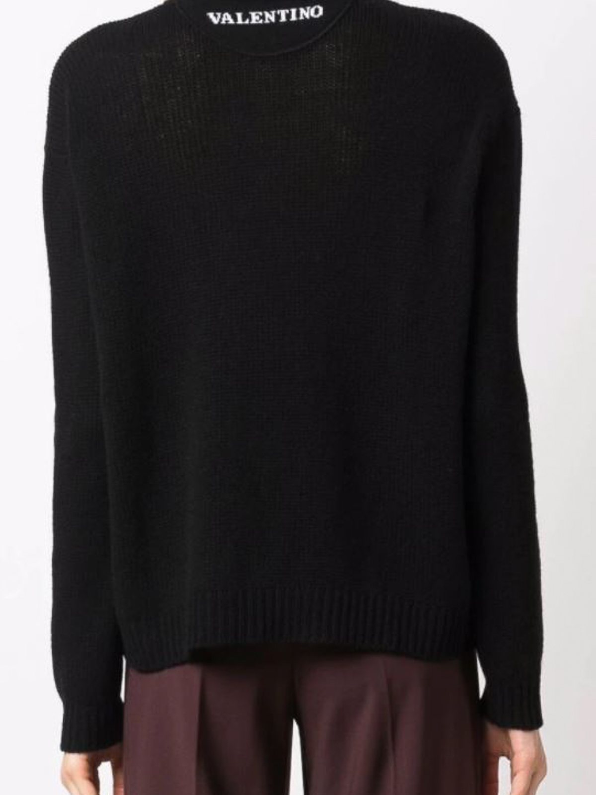 Shop Valentino Suéter Cuello Redondo - Negro