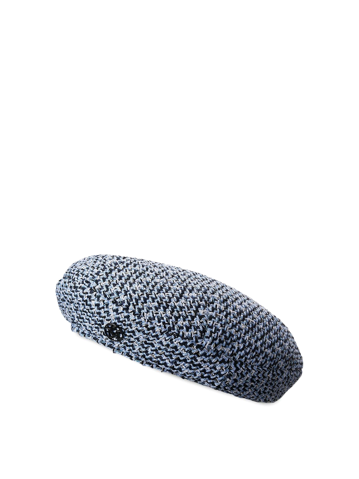 Maison Michel Flore tweed basque beret|2316016001FLORESHINYBLUE display picture 3