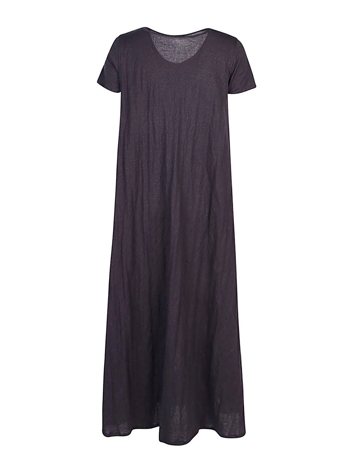 Shop Apuntob Jersey Long Dress In Grey