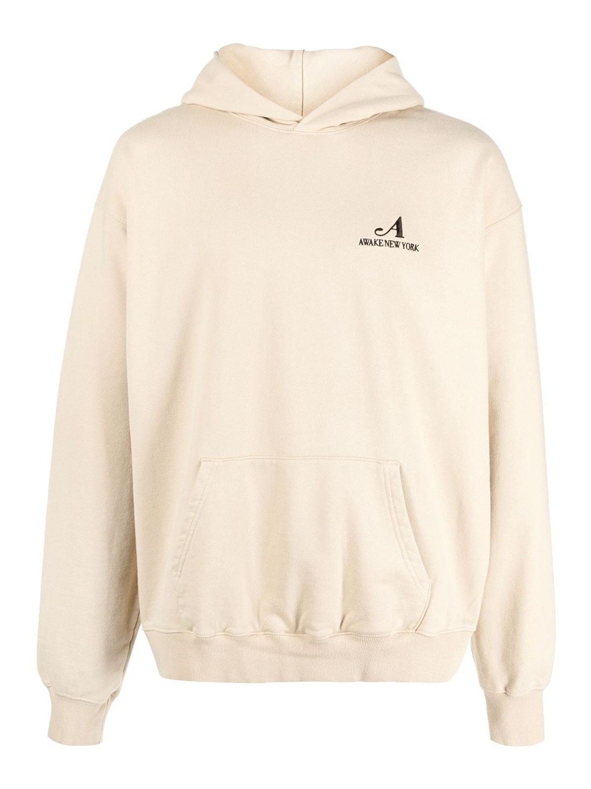Shop Awake Ny Embroidered Logo Hoodie In White