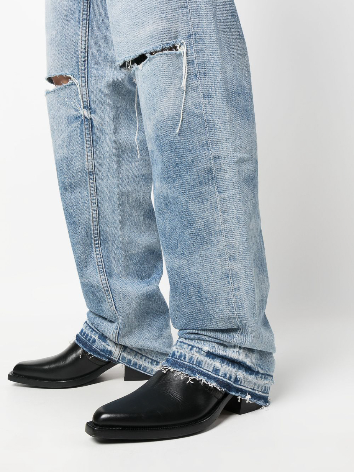 Shop Cottocitizen Relaxed Fit Denim Jeans In Black