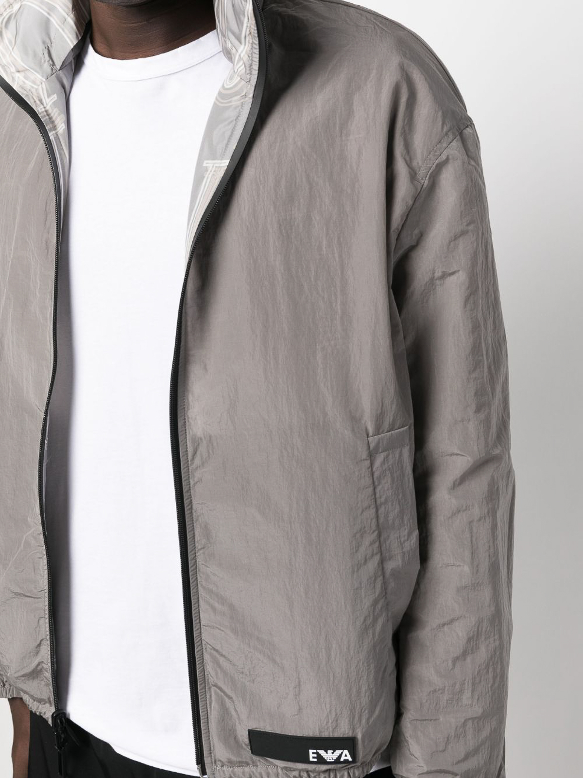 Allover logo nylon blouson jacket