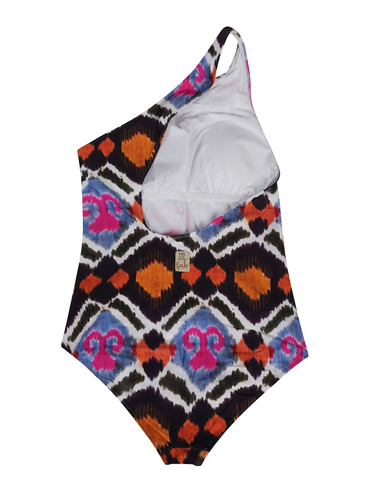 Shop Feel Me Fab Cadaques Printed One-piece Swimsuit In Multicolour