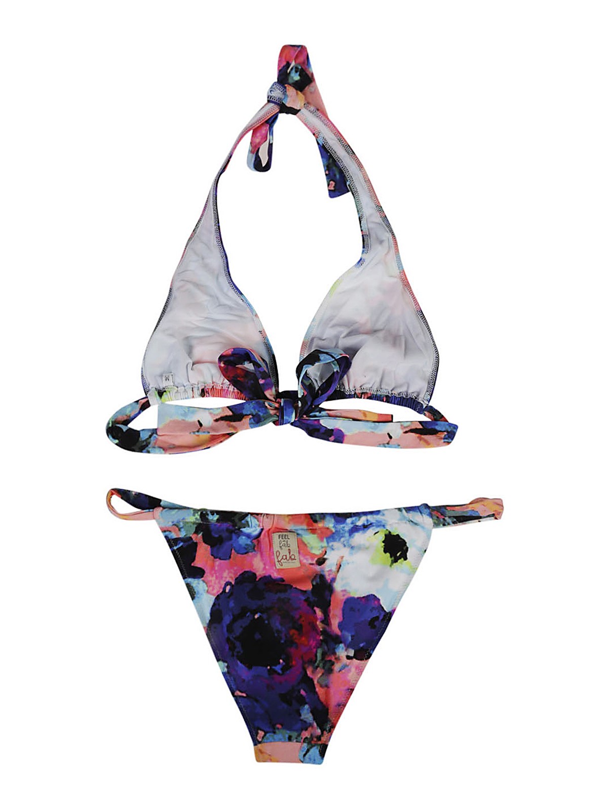 Shop Feel Me Fab Miami Printed Bikini Set In Multicolour