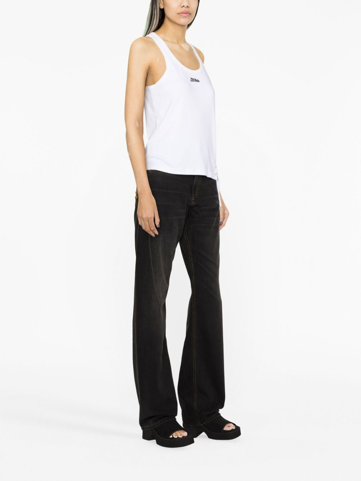 Jean Paul Gaultier Women's Tank Top in Cotone White main image 1