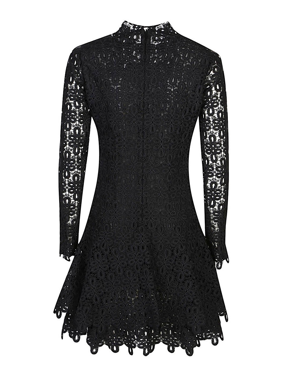 Shop Jonathan Simkhai Joy Lace Mini Dress In Black