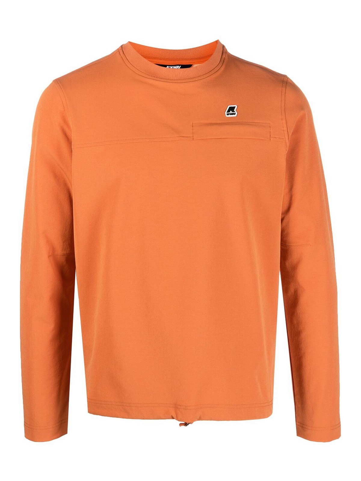K-way Logo Crewneck Sweatshirt In Orange